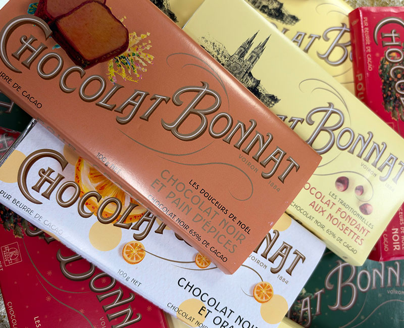 Tablettes de chocolat grand cru