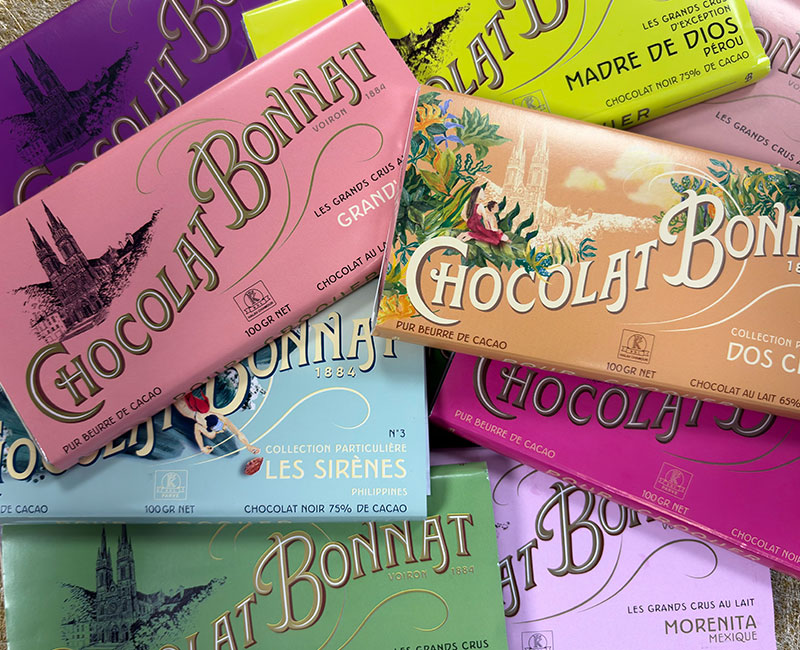 Tablettes de chocolat grand cru